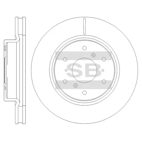 Тормозной диск SANGSIN SD8529