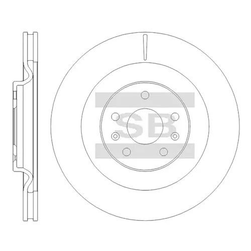 Тормозной диск SANGSIN SD8615