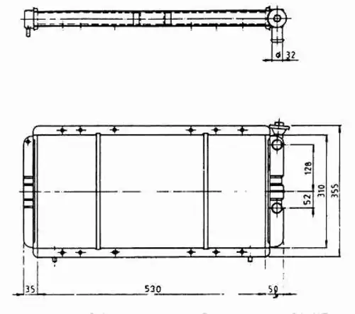 Радиатор кондиционера (конденсатор) NRF 57323
