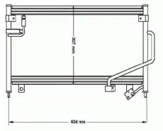 Радиатор кондиционера (конденсатор) WAECO 8880400351