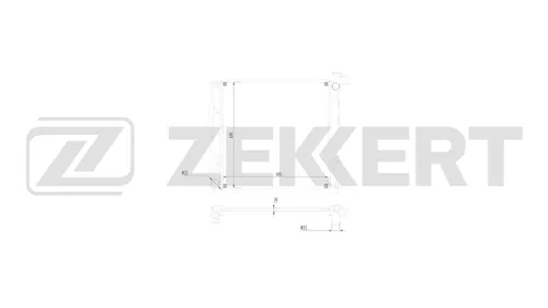 Радиатор системы охлаждения двигателя ZEKKERT MK1672
