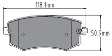 Тормозные колодки дисковые TRIALLI PF 978