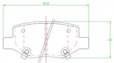 Тормозные колодки дисковые TRIALLI PF 4130CR