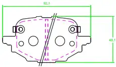 Тормозные колодки дисковые TRIALLI PF 2345CR
