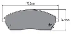 Тормозные колодки дисковые TRIALLI PF 977