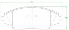 Тормозные колодки дисковые TRIALLI PF 4194CR