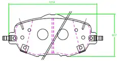 Тормозные колодки дисковые TRIALLI PF 2344CR