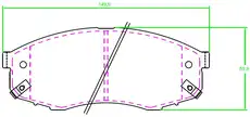 Тормозные колодки дисковые TRIALLI PF 2342CR