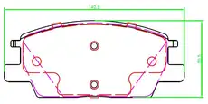 Тормозные колодки дисковые TRIALLI PF 4446CR