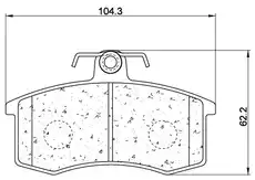 Тормозные колодки дисковые TRIALLI PFR 6065
