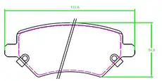 Тормозные колодки дисковые TRIALLI PF 2711CR