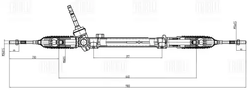 Рулевая рейка TRIALLI CR 1402
