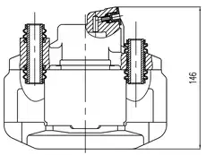 Суппорт тормозной TRIALLI CF 800472