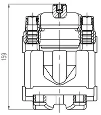 Суппорт тормозной TRIALLI CF 800403