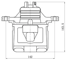 Суппорт тормозной TRIALLI CF 800412