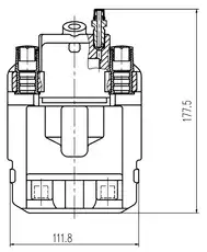 Суппорт тормозной TRIALLI CF 207701