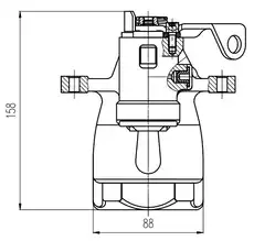 Суппорт тормозной TRIALLI CF 200501