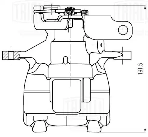Суппорт тормозной TRIALLI CF 800361