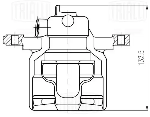 Суппорт тормозной TRIALLI CF 800452
