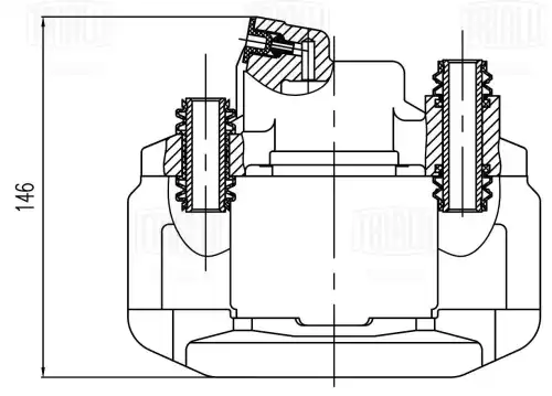 Суппорт тормозной TRIALLI CF 800473
