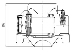 Суппорт тормозной TRIALLI CF 800320