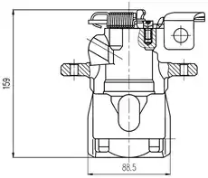 Суппорт тормозной TRIALLI CF 800296