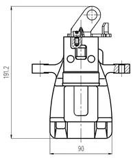 Суппорт тормозной TRIALLI CF 800368