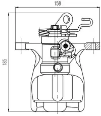 Суппорт тормозной TRIALLI CF 800365