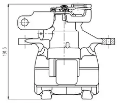 Суппорт тормозной TRIALLI CF 800362