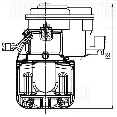Суппорт тормозной TRIALLI CF 800407