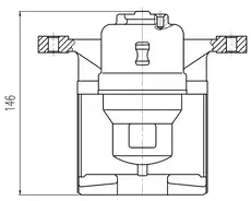 Суппорт тормозной TRIALLI CF 800436