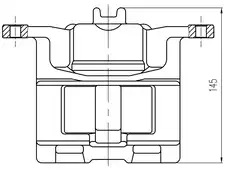 Суппорт тормозной TRIALLI CF 800475