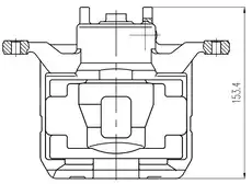 Суппорт тормозной TRIALLI CF 800460