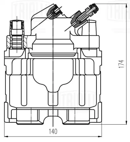 Суппорт тормозной TRIALLI CF 203801