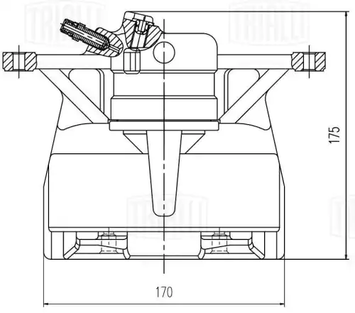 Суппорт тормозной TRIALLI CF 205901