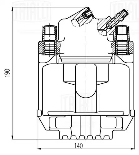 Суппорт тормозной TRIALLI CF 205201