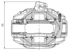 Суппорт тормозной TRIALLI CF 800601