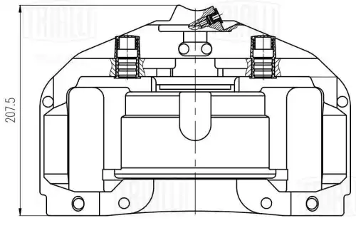 Суппорт тормозной TRIALLI CF 800385
