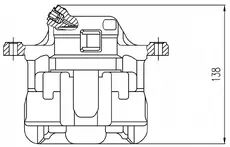 Суппорт тормозной TRIALLI CF 800581