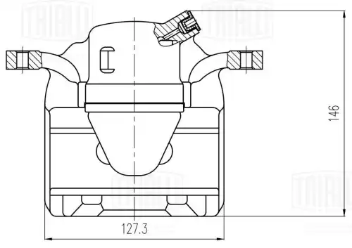 Суппорт тормозной TRIALLI CF 800401