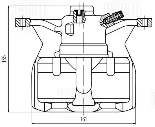 Суппорт тормозной TRIALLI CF 209302