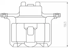 Суппорт тормозной TRIALLI CF 800512