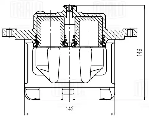 Суппорт тормозной TRIALLI CF 202302