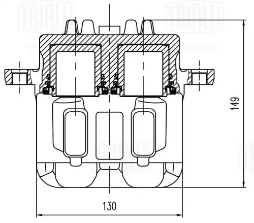 Суппорт тормозной TRIALLI CF 800458