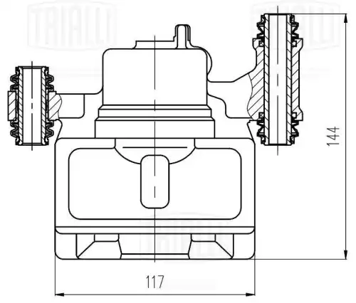 Суппорт тормозной TRIALLI CF 201602