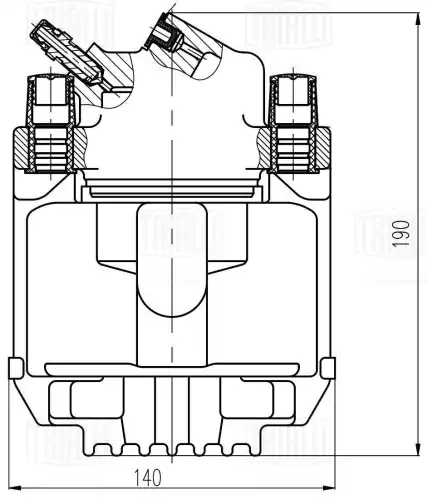 Суппорт тормозной TRIALLI CF 205202