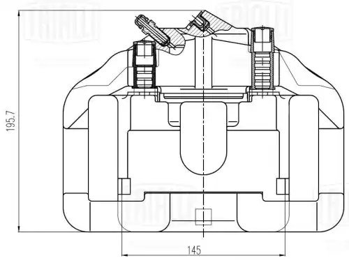 Суппорт тормозной TRIALLI CF 205002