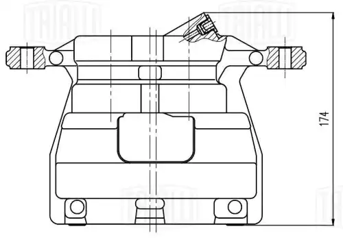 Суппорт тормозной TRIALLI CF 800440