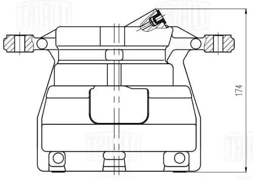 Суппорт тормозной TRIALLI CF 800443