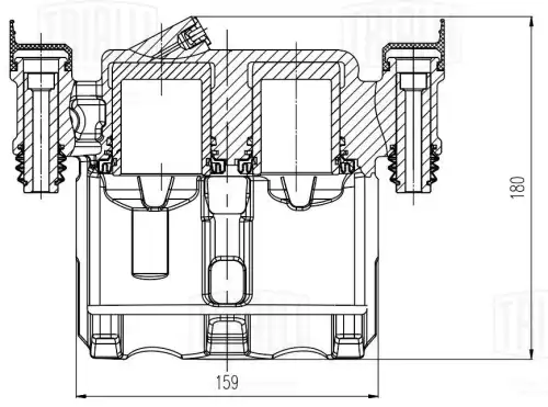 Суппорт тормозной TRIALLI CF 203902